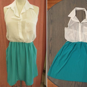 NWOT SZ L‎ SHEER TOP DRESS